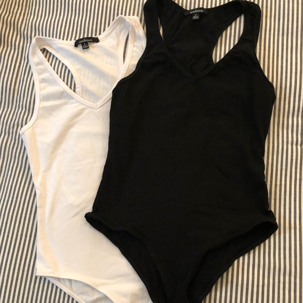 NWOT V Neck Bodysuit Bundle